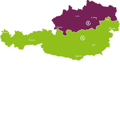 Regionale Ansprechpartner Karte-AT