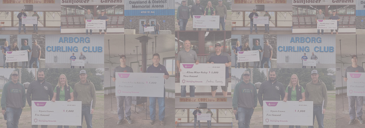 Collage of organizations being awarded money from Stomping Grounds