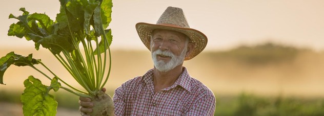 Farmer Holding Sugar Beet