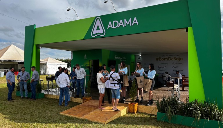 Estande da ADAMA na AgroBrasília 2023.