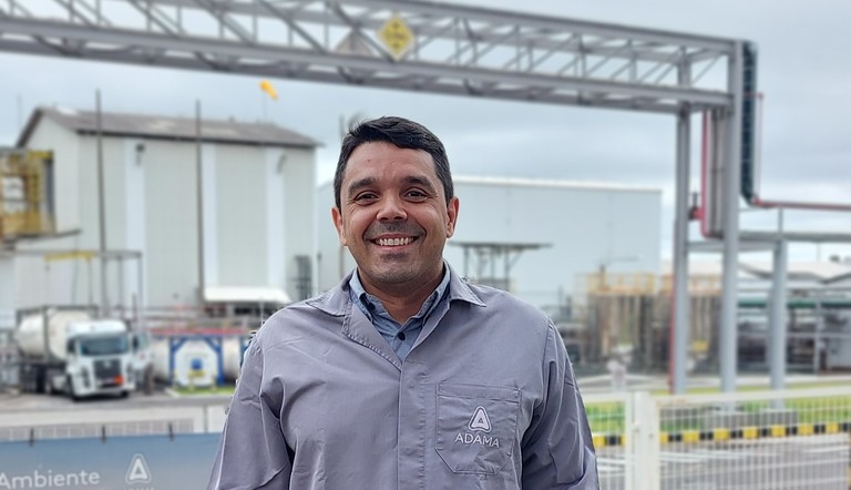 Leonardo Lima, gerente de Produção em Londrina e responsável por HSE da ADAMA.