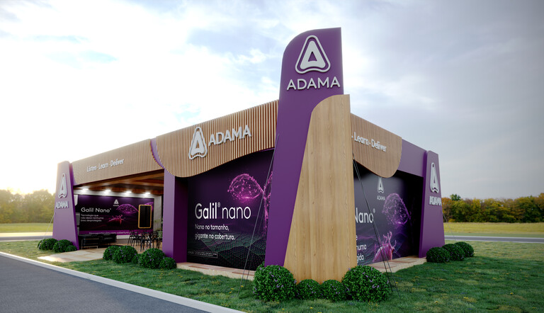 Estande da ADAMA no Show Rural 2026