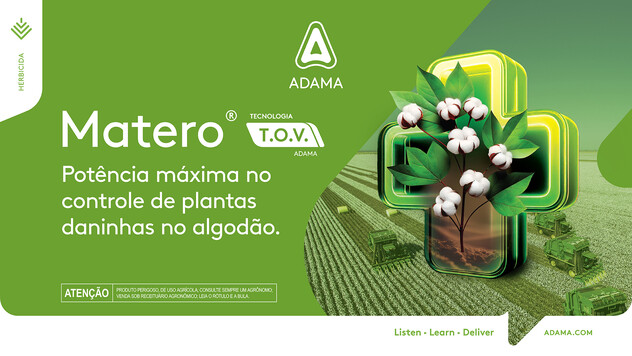 Matero T.O.V. - Potencia máxima no controle de plantas daninhas no algodão.
