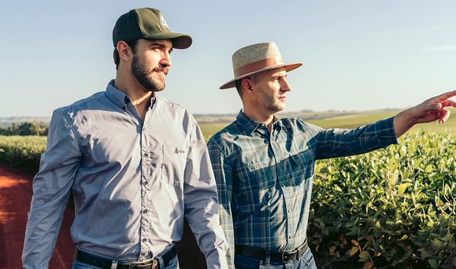 Agricultor e representante no campo