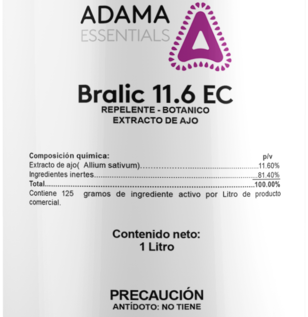 envase de repelente botanic organico de ajo Bralic