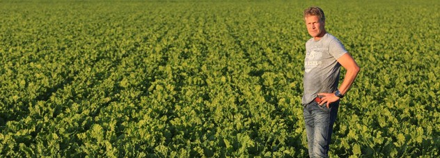 Farmer in the field.