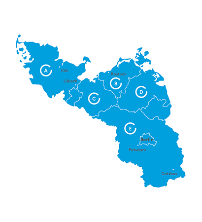 Regionale Ansprechpartner Nord-Ost