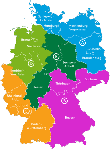 Fachberater ADAMA Deutschland Karte