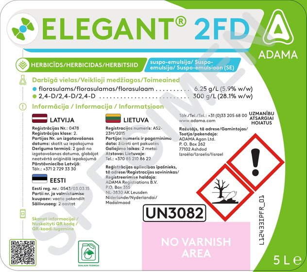 Etikett - Elegant 2FD®