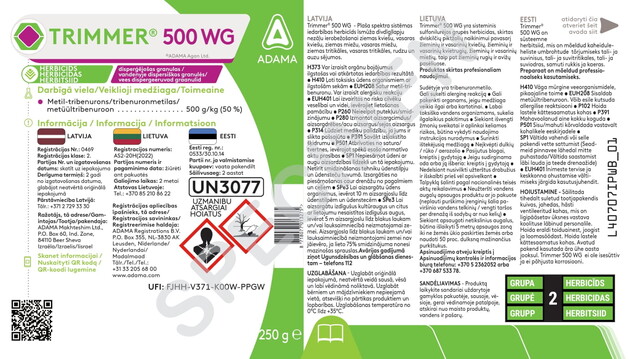 Etikett - Trimmer® 500 WG