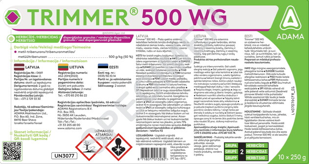Etikett - Trimmer® 500 WG