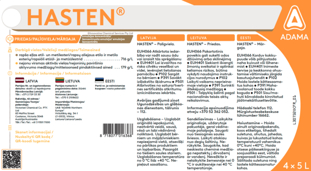 Hasten saugumo ženklai