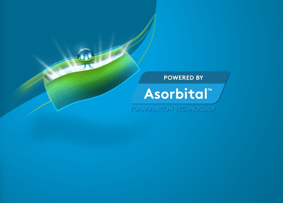 Formulation Asorbital sur céréales et logo