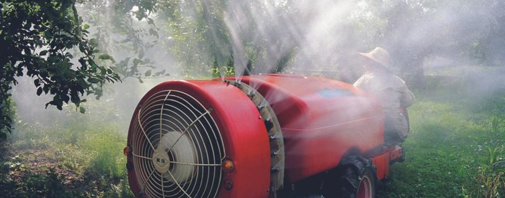 Pesticide irrigation in orchard