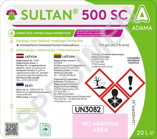 Etiķete - Sultan® 500 SC