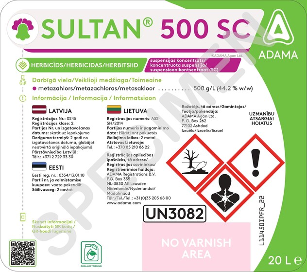 Etiķete - Sultan® 500 SC