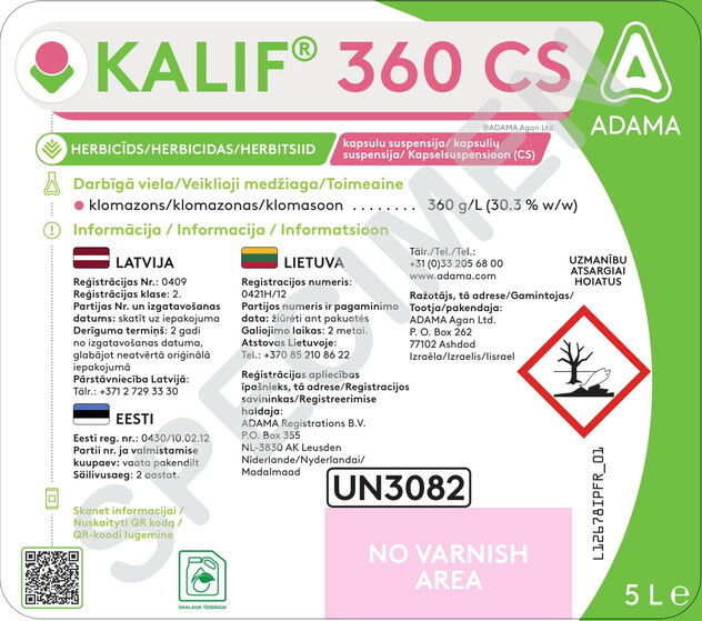 Etiketė - Kalif® 360 CS