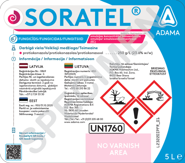 Soratel saugumo ženklai