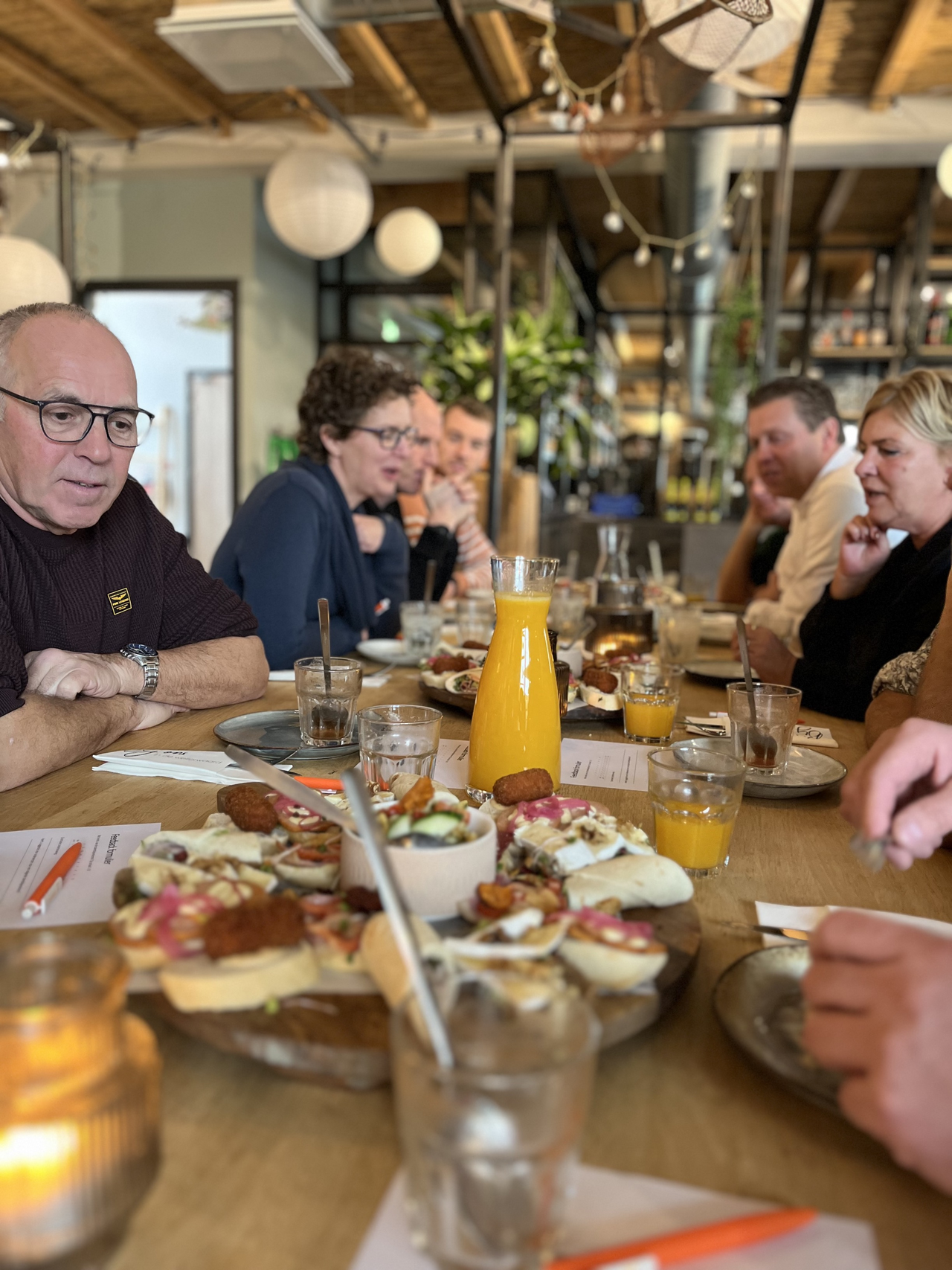 Lunch tijdens talentbijeenkomst 2024