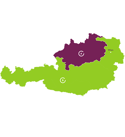 Regionale Ansprechpartner Karte-AT