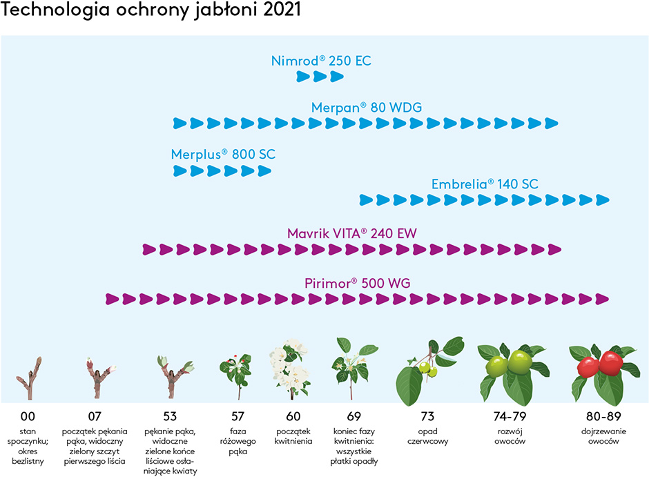 Technologia ochrony jabłoni 2020