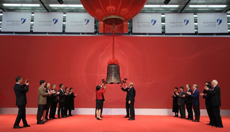 bell ringing at stock exchange