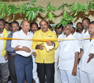 Water plant inauguration at Marampalli by P.Manikya Rao (Endowment Minister of A.P Govt)