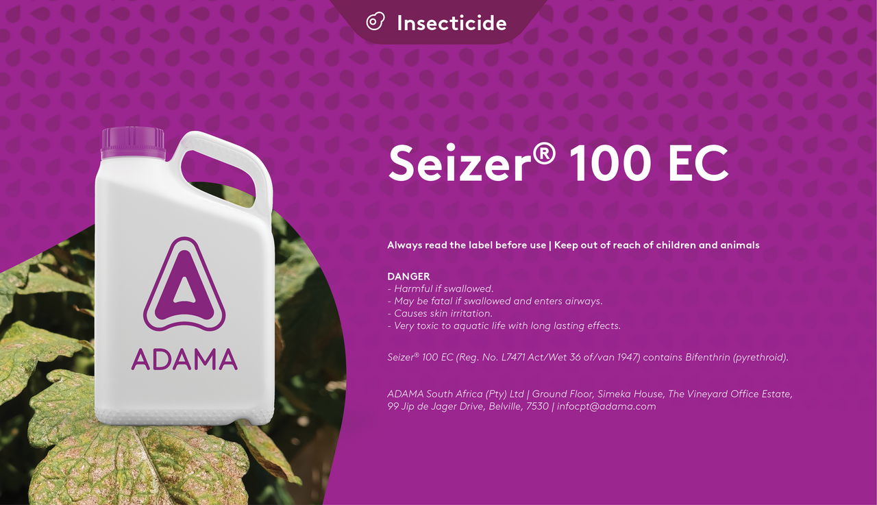 ADAMA Seizer 100 solution for red spider mite infestation