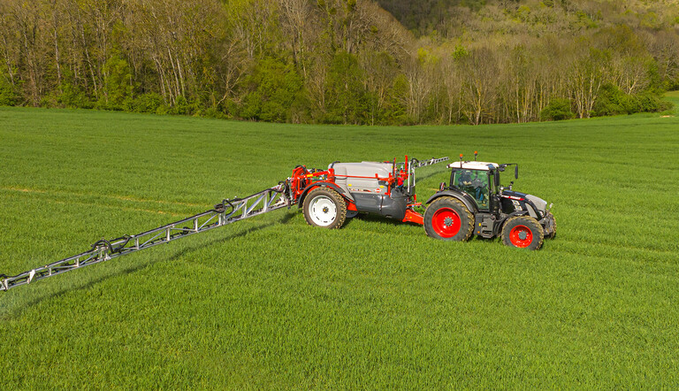 Sprayer in field