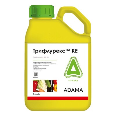 Пластикова каністра 5 л ТРИФЛУРЕКС ЗЗР (трифлуралін) – гербіцид грунтовий АДАМА 