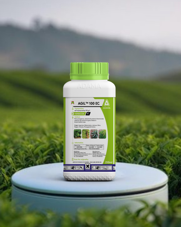 AGIL controls young grasses in vegetables, legumes, melon, pineapples, cotton, root & tuber crops.
