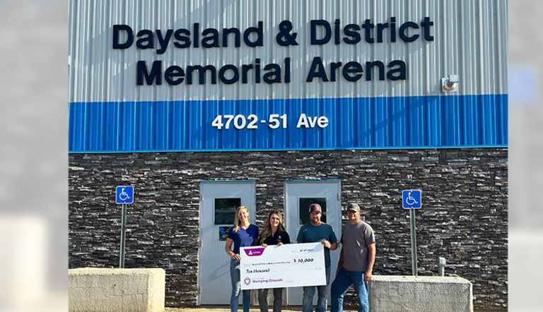 Daysland Cheque Presentation