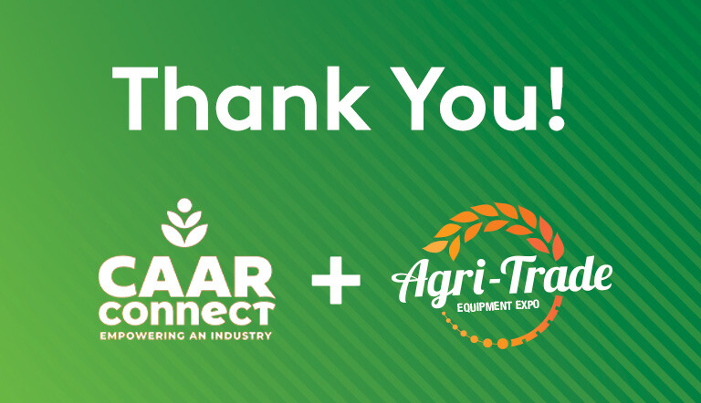 Green textured background with the words Thank You and two logos