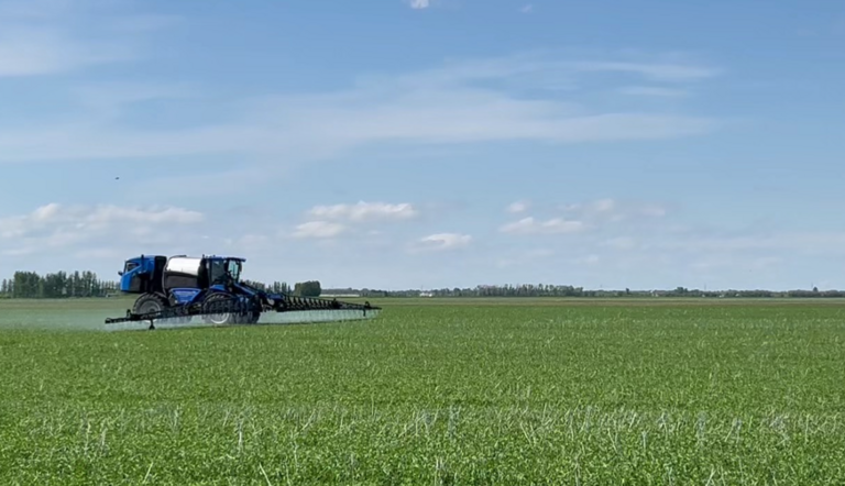 Sprayer in field