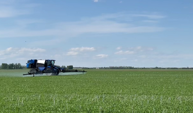 Sprayer in field