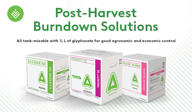 ADAMA Post-Harvest Burndown Solutions ADAMA Post-Harvest Burndown Solutions