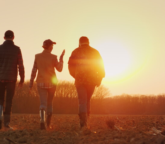Farmers in the field