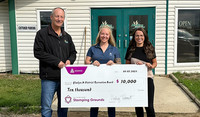 Glaslyn Rec Board Cheque Presentation